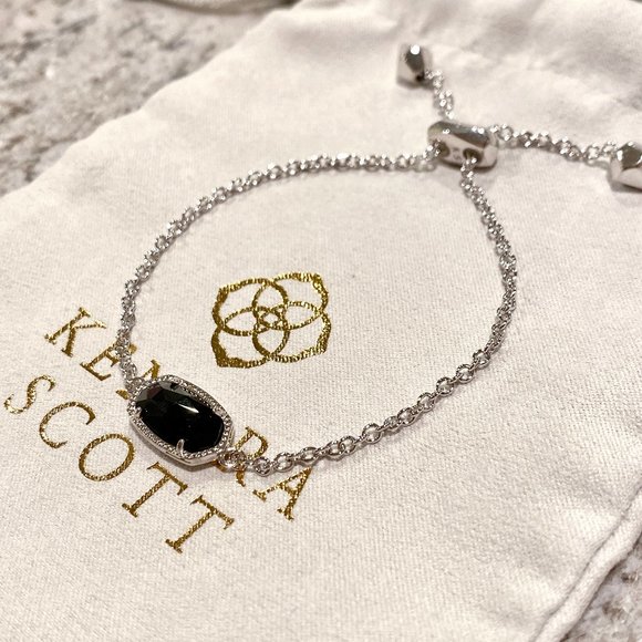 New Kendra Scott Elaina Silver Opaque - Picture 1 of 3